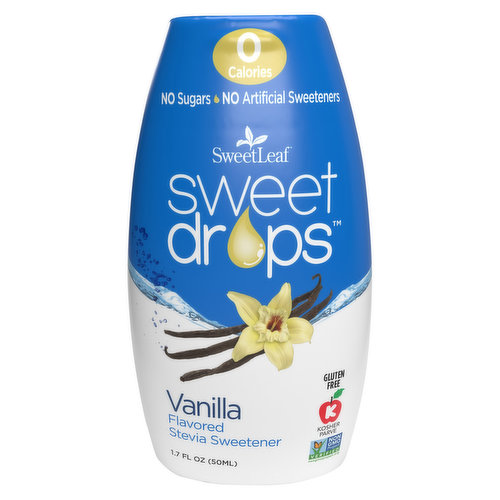 SweetLeaf Stevia Sweetener, Vanilla Flavored