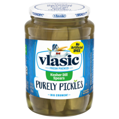 Vlasic Pickles, Kosher Dill Spears, Purely