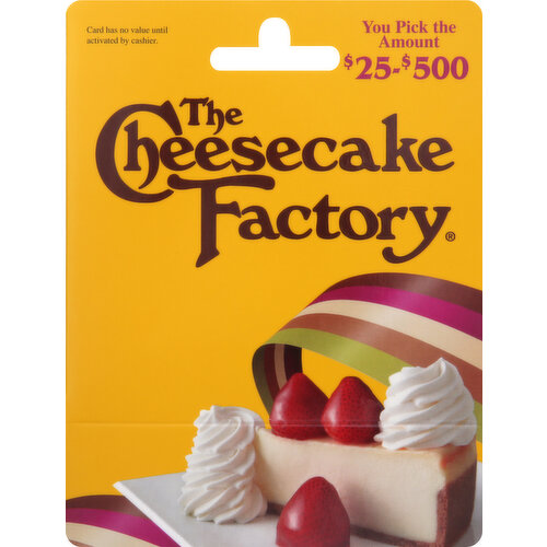 Cheesecake Factory Gift Card, $25-$500