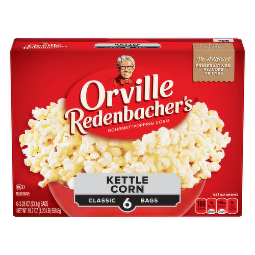 Orville Redenbacher's 3 Classic Bags Kettle Corn Popping Corn 3 Ea, Shop