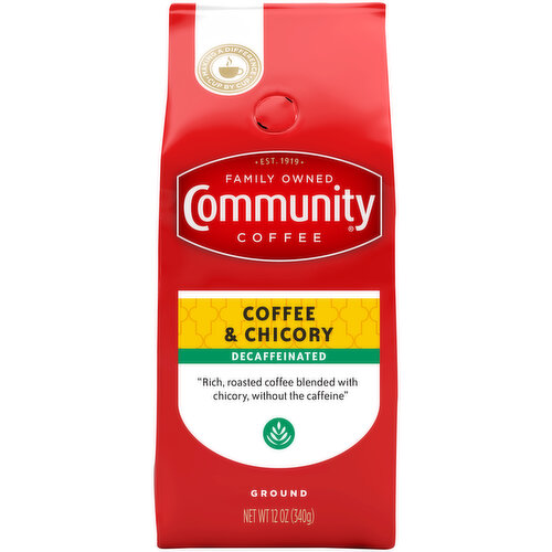 Community Coffee Coffee & Chicory Decaffeinated Ground Coffee