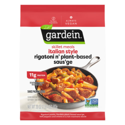 Gardein Skillet Meals, Italian Style, Rigatoni n Plant-Based Saus'ge