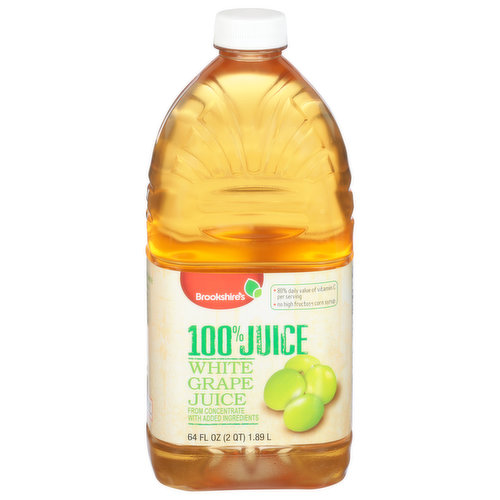 Brookshire's 100% Juice, White Grape Juice