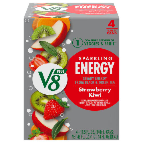 V8 Energy Beverage, Strawberry Kiwi