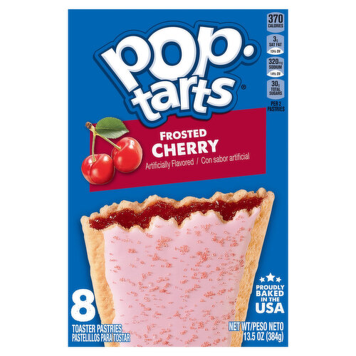 Pop-Tarts Toaster Pastries, Frosted, Cherry