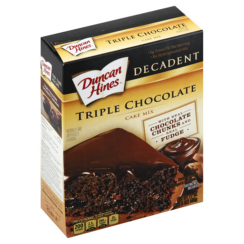 Duncan Hines Cake Mix, Triple Chocolate