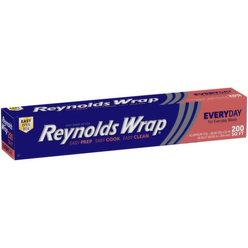 Reynolds Wrap Aluminum Foil, Everyday Strength, Nonstick, 50 Square Feet