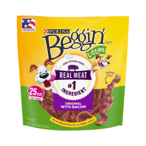 Beggin' Original with Bacon, Fun Size Dog Treats