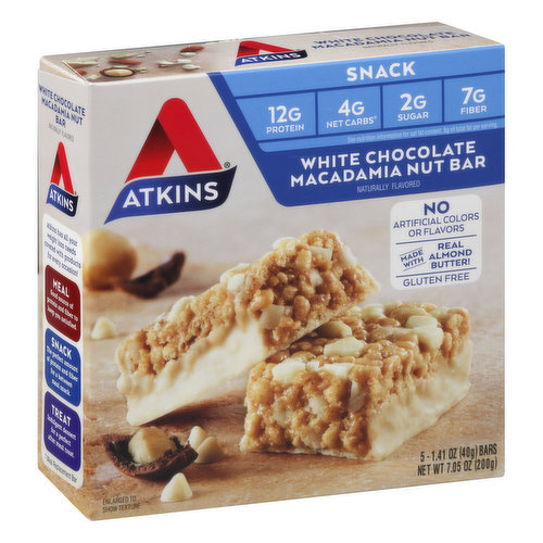 Atkins Snack Bar, White Chocolate Macadamia Nut