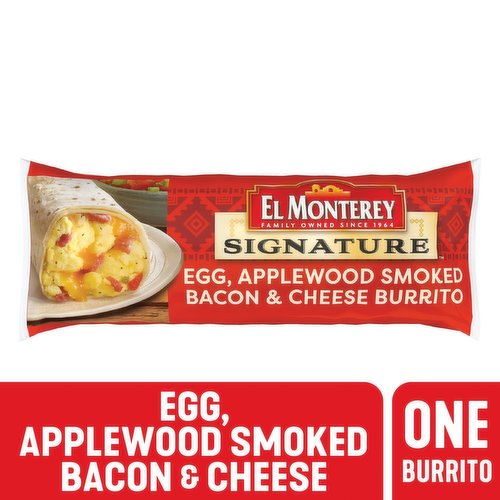 El Monterey Burrito, Egg, Applewood Smoked Bacon & Cheese