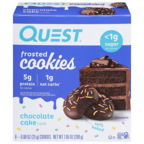 Quest Cookies, Frosted, Chocolate Cake Flavor