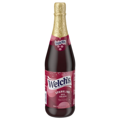 Welch's Juice Cocktail, Red Grape, Non-Alcoholic, Sparkling