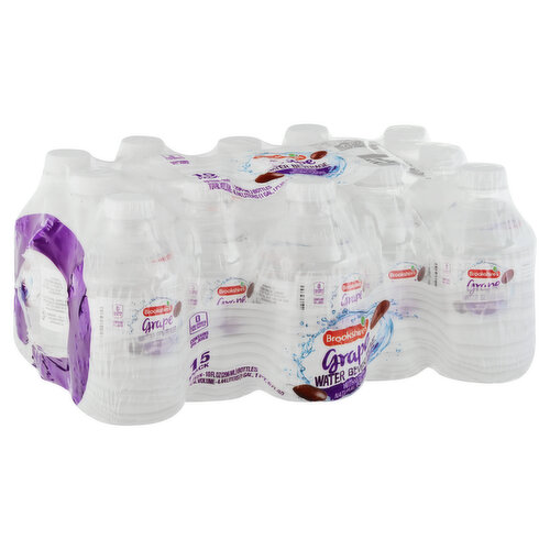 Brookshire's Water Beverage, Grape, 15 Pack