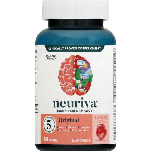 Neuriva Brain Performance, Strawberry Flavored, Original