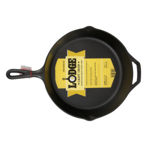 LODGE Skillet, Cast Iron, 12 Inch