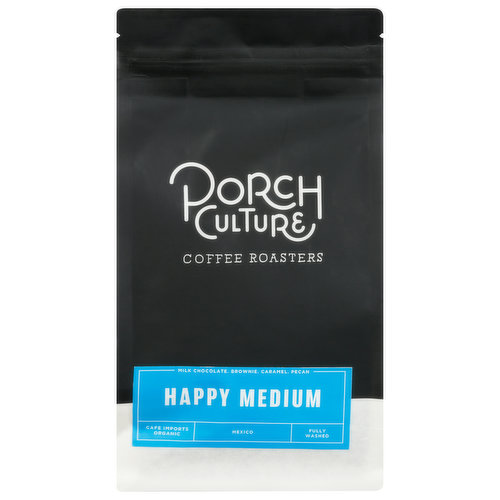 Porch Culture Coffee Roasters Coffee, Whole Bean, Happy Medium