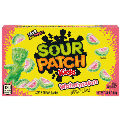 Sour Patch Kids SOUR PATCH KIDS Watermelon Soft & Chewy Candy, 3.5 oz