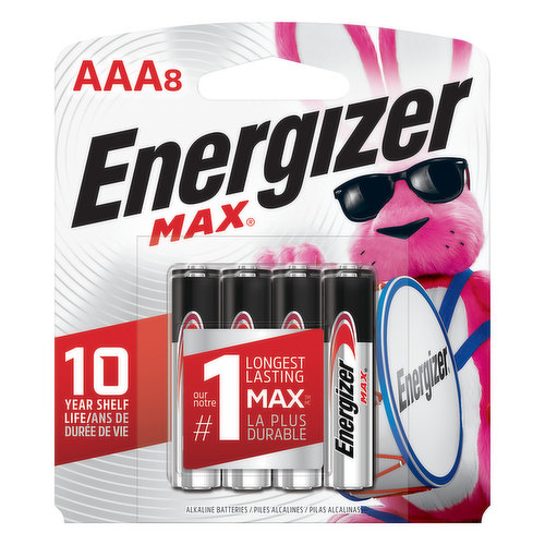 10 year shelf life. Our no.1 longest lasting. Protects your devices from leakage of fully used batteries up to 2 years. The world's no.1 longest lasting AA battery. www.energizer.com. Also try Energizer Ultimate Lithium. Made in USA .