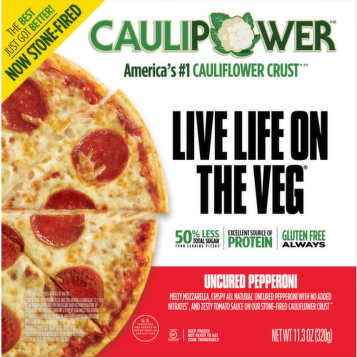 Caulipower Pizza, Cauliflower Crust, Uncured Pepperoni