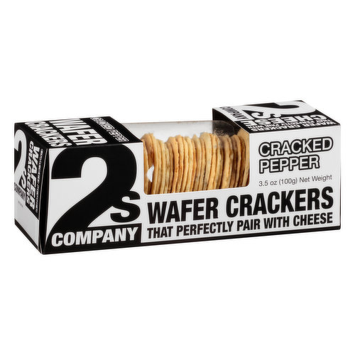 2s Company Wafer Crackers, Cracked Pepper