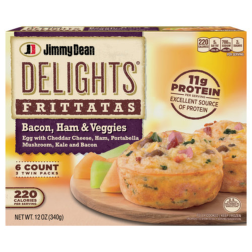 Jimmy Dean Frittatas, Bacon, Ham & Veggies