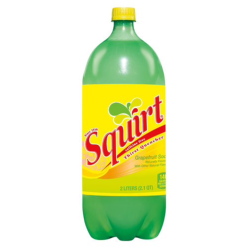 Squirt Thirst Quencher, Caffeine Free, Grapefruit