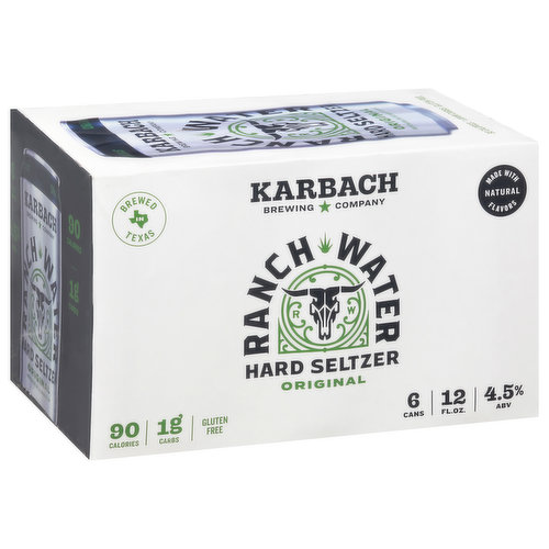 Karbach Brewing Company Hard Seltzer, Original, Ranch Water