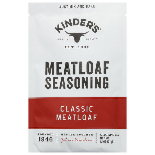 Kinder's Seasoning Mix, Classic Meatloaf