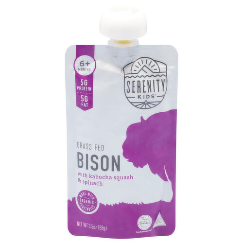 Serenity Kids Bison, Grass Fed, 6+ Month