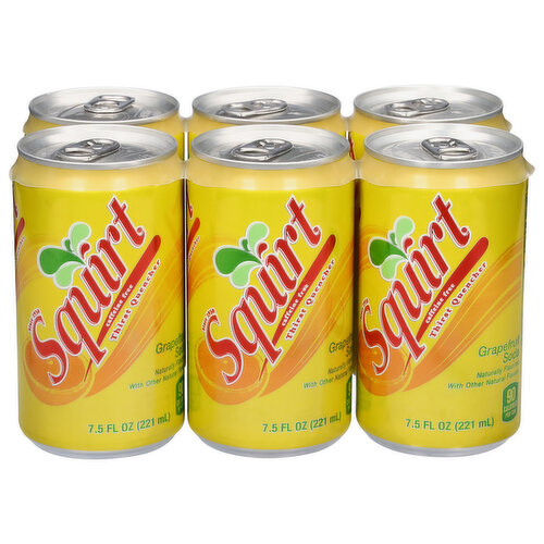 Squirt Soda, Caffeine Free, Grapefruit