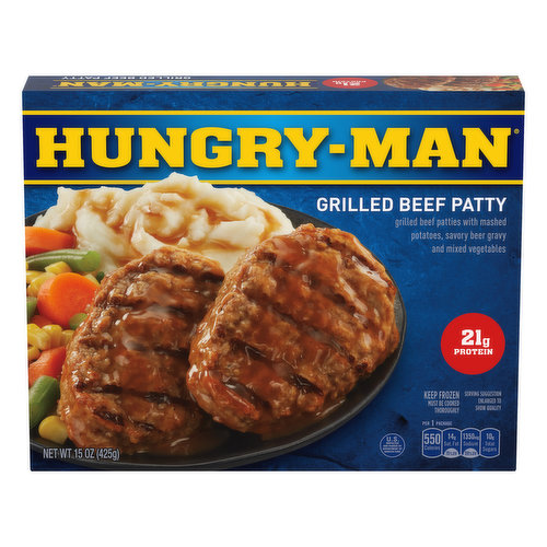 Hungry-Man Grilled Beef Patty