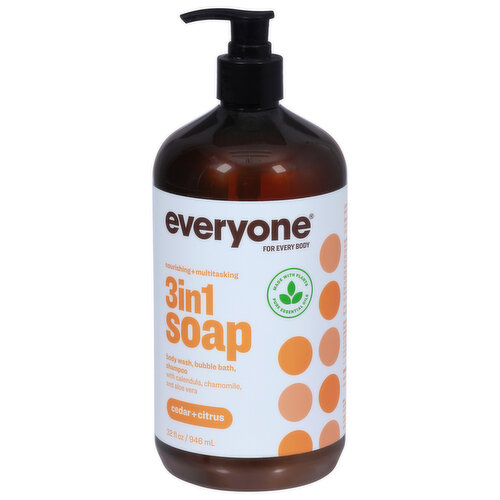 Everyone Soap, 3 in 1, Cedar + Citrus