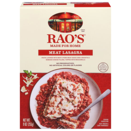 Rao's Meat Lasagna