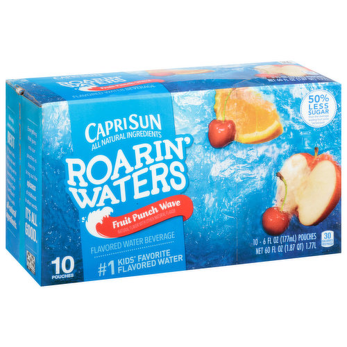 Capri Sun Water Beverage, Fruit Punch Wave Flavored