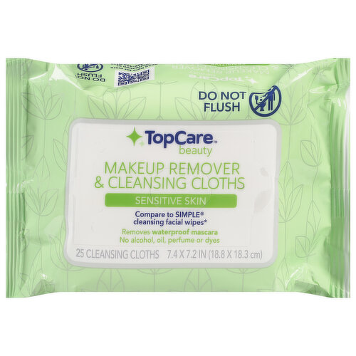 TopCare Makeup Remover & Cleansing Cloths, Sensitive Skin