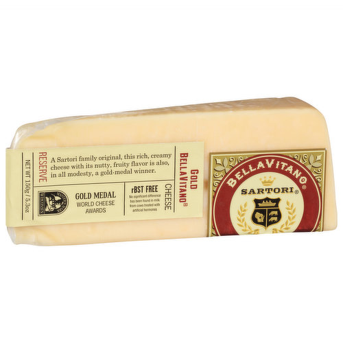 A Satori family original, this rich, creamy cheese with its nutty, fruity flavor is also, in all modesty, a gold-medal winner. rBST free - no significant difference has been found in milk from cows treated with artificial hormones. The Sartori family is dedicated to making the best cheese in the world. We thank our great dairy-farming families in Wisconsin for sharing their premium milk with our expert cheesemakers since 1939.