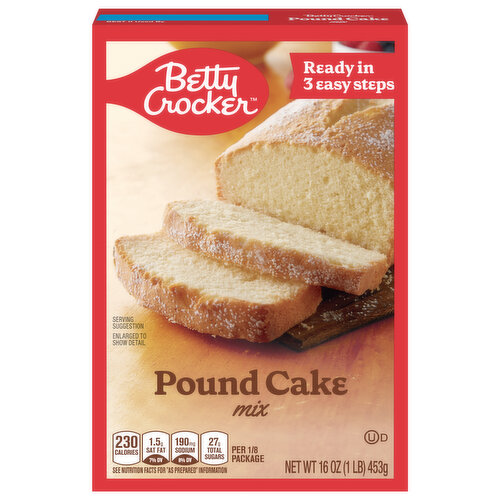 Betty Crocker Cake Mix, Pound