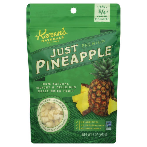 Karens Naturals Just Pineapple, Premium