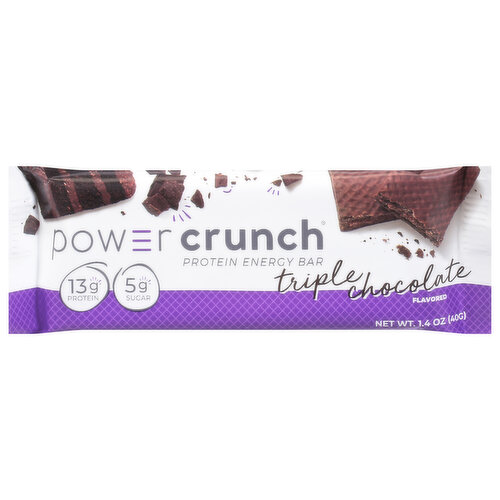 Power Crunch Protein Energy Bar, Triple Chocolate Flavored