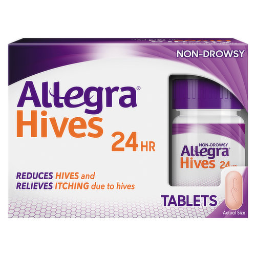Allegra Hives, 24 Hr, Non Drowsy, Tablets