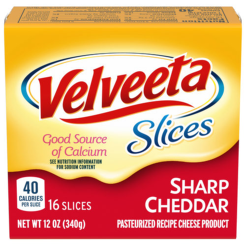 Velveeta Sharp Cheddar Slices