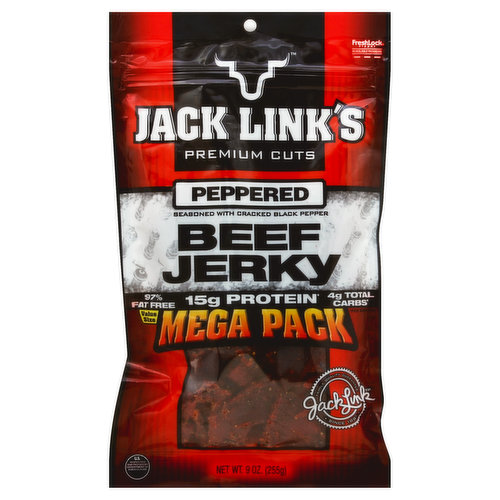 Jack Link's Beef Jerky, Peppered, Mega Pack