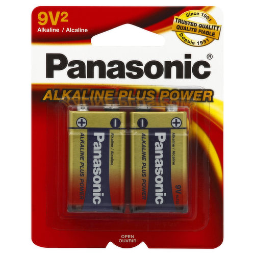 Pila 9V Alcalina Plus Power panasonic