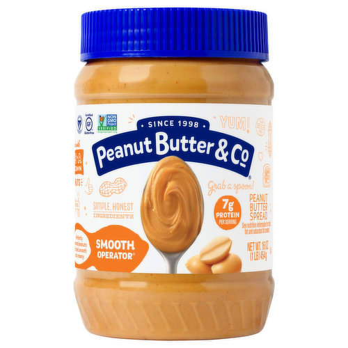 Peanut Butter & Co Peanut Butter Spread, Smooth Operator