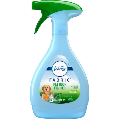 No.1 brand among pet owners (Fabric refresher brand based off Nielsen purchase survey of dog/cat owners). Fights odors & freshens. Formulated with: No dyes. No phthalates. No formaldehyde. Safe on. Terracycle: Recycle at Terracycle.com.