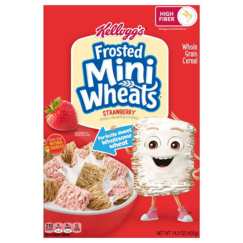 Frosted Mini-Wheats Cereal, Whole Grain, Strawberry