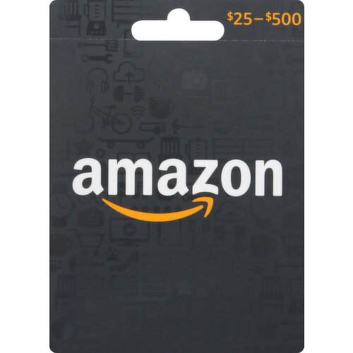 Amazon Gift Card, $25-$500