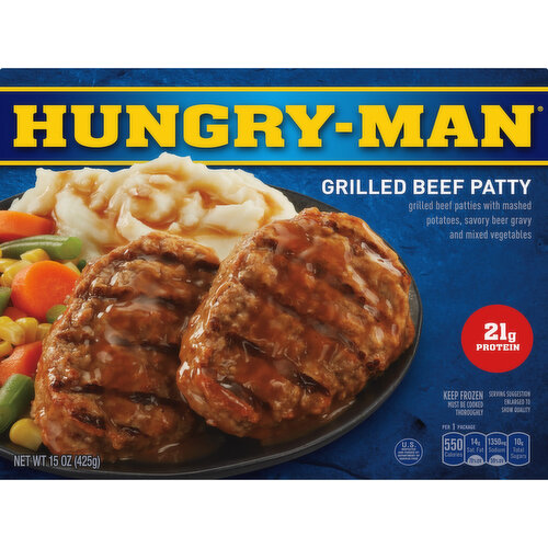 Hungry-Man Grilled Beef Patty