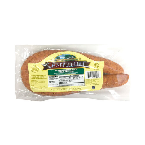 Chappell Hill Smoked Hatch Green Chile Sausage