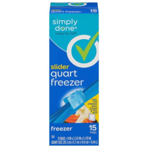 Simply Done Quart Freezer Bags 